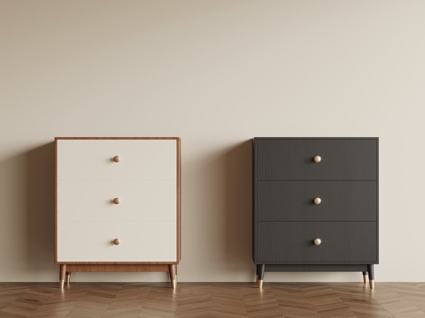 法式中古床头柜 边柜 矮柜su模型