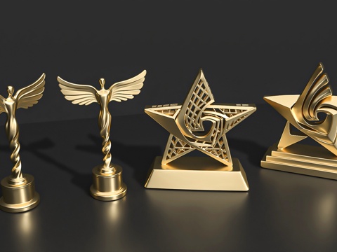  奖杯奖牌饰品摆件潮玩手办3d模型 