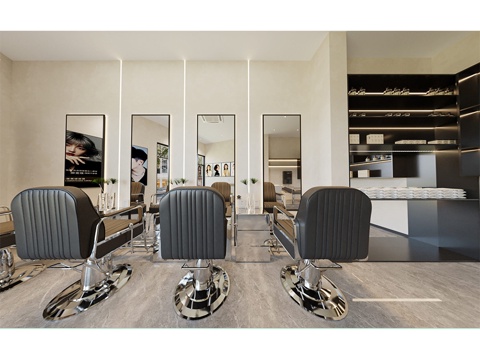 某理发店室内设计cad施工图