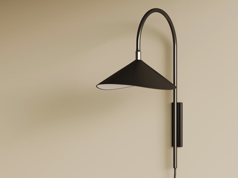 现代壁灯 床头壁灯su模型