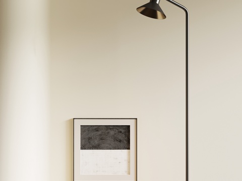 现代落地灯su模型