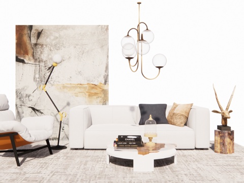 卡座 懒人沙发 客厅 凳子 桌椅 家装 海绵垫 椅子 家具su模型