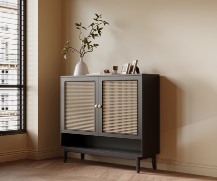 法式玄关柜 鞋柜su模型