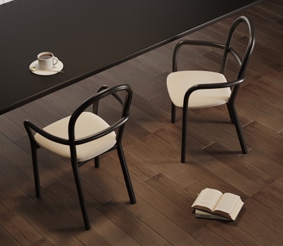 现代轻奢椅子 餐椅 休闲椅 梳妆椅su模型