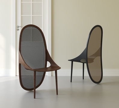 法式复古餐椅su模型