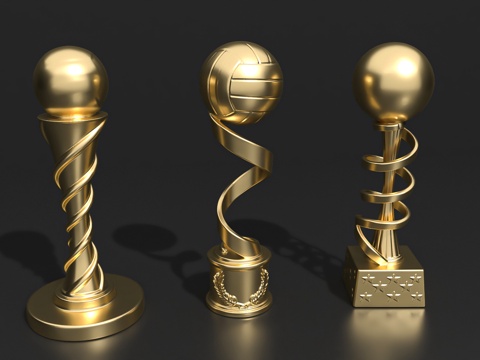  奖杯奖牌饰品摆件潮玩手办3d模型 