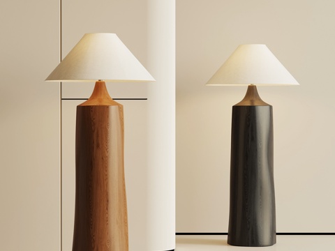 法式中古落地灯su模型