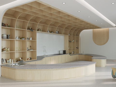  现代 生活馆 幼儿园3D模型3d模型 