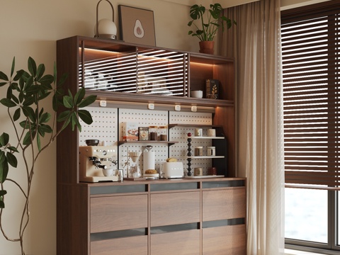 中古餐边柜su模型