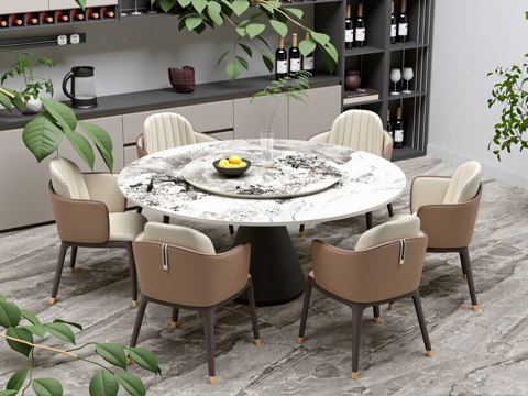 现代网红餐厅su模型