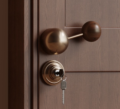 现代中古风拉手 门把手su模型