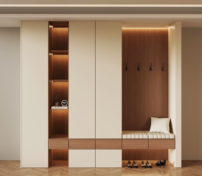 现代鞋柜 玄关鞋柜su模型