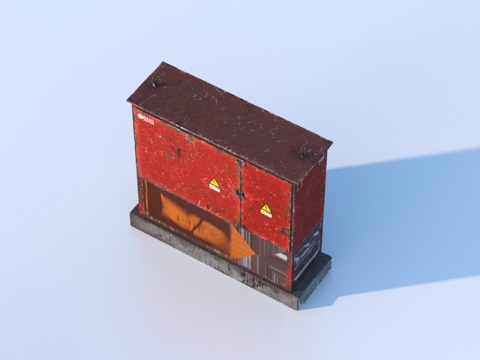  储物柜 工业设备3d模型 