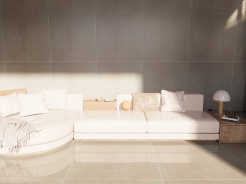 卡座 懒人沙发 客厅 凳子 桌椅 家装 海绵垫 椅子 家具su模型