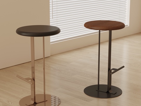 现代意式吧台凳su模型