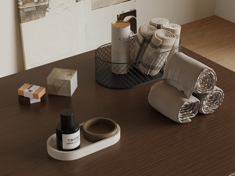 现代卫浴用品 卫浴小件su模型