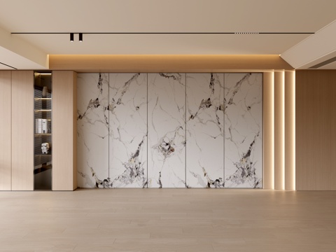  现代客厅 奶油客厅 沙发背景墙 客厅背景 奶油风背景墙3d模型 