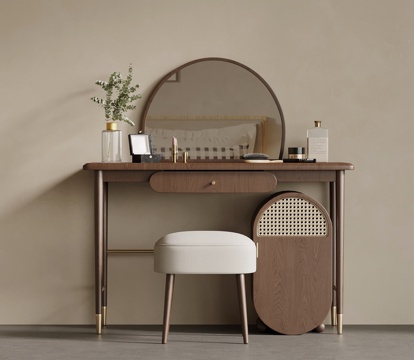 新中式梳妆台3d模型