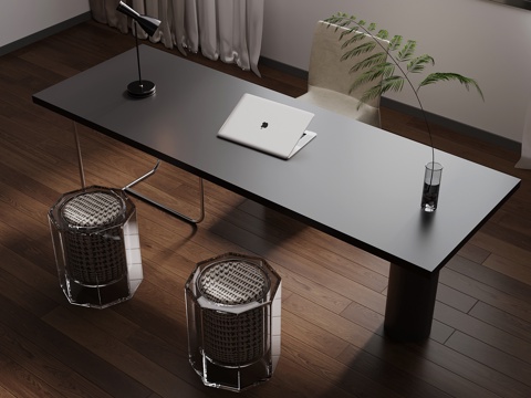 现代书桌椅su模型