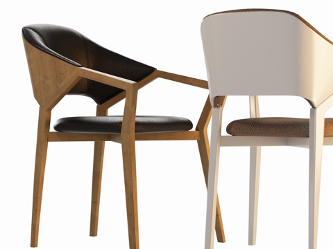 现代餐椅单椅su模型