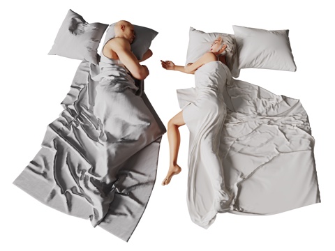  现代人物 男人 女人 人物组合3d模型 