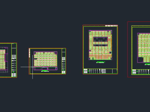 屋顶分布式光伏发电全套cad图纸(含光伏基础布置图)cad施工图