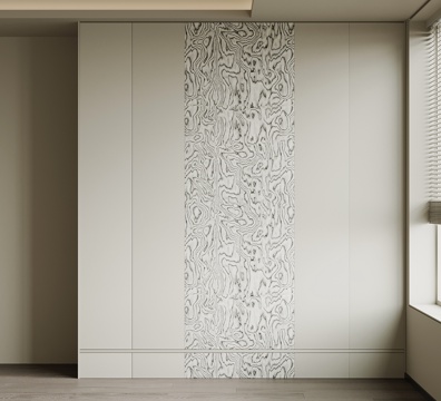 现代衣柜 成品衣柜su模型