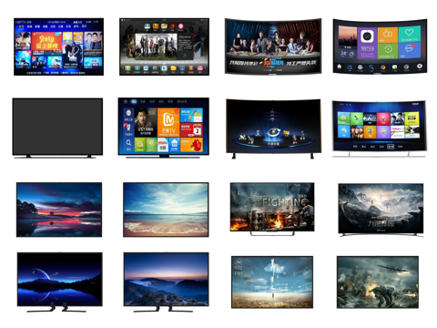 电脑 灯 电器 油烟机 电视 家具 冰箱 微波炉 燃气灶su模型