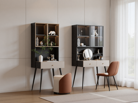 现代书桌椅su模型