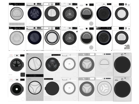 电脑 灯 电器 油烟机 电视 家具 冰箱 微波炉 燃气灶su模型