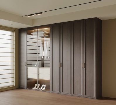  法式中古风衣柜3d模型 