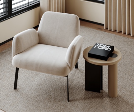  现代休闲椅3d模型 