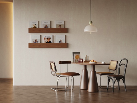 法式中古风餐桌椅su模型