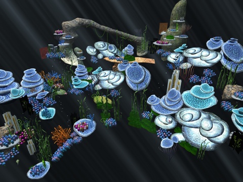  其它海底世界珊瑚礁石海草3d模型 