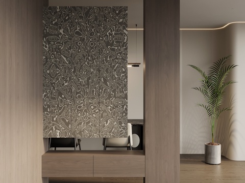 现代意式玄关柜 鞋柜su模型