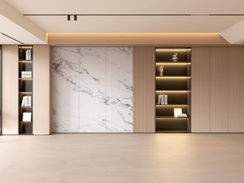 现代客厅 奶油客厅 沙发背景墙 客厅背景 奶油风背景墙su模型