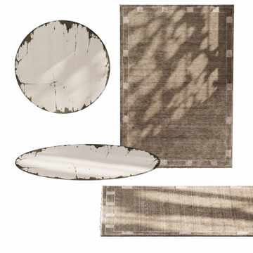 客厅艺术地毯饰品su模型