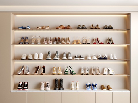 鞋柜 鞋子 鞋店 鞋su模型