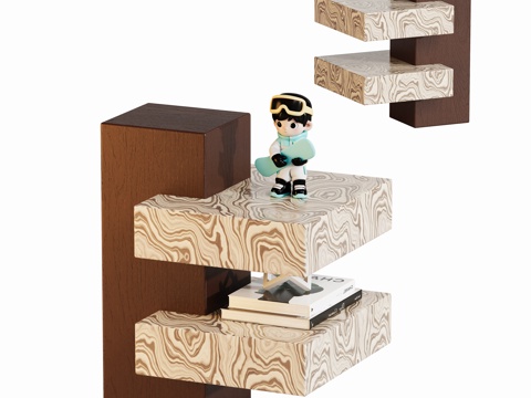 现代儿童角几边几su模型