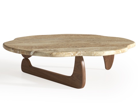 现代异形茶几su模型