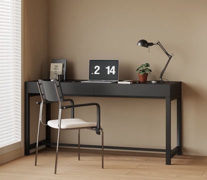 现代意式书桌椅su模型