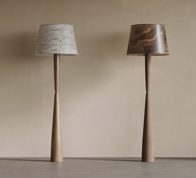 现代中古风落地灯su模型