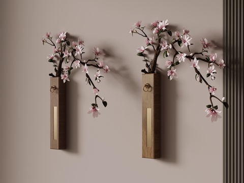  现代中古风挂件 墙饰3d模型 