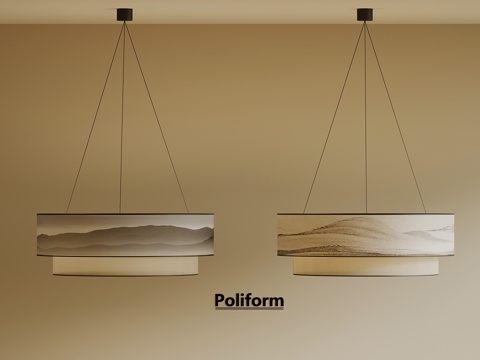 新中式吊灯su模型