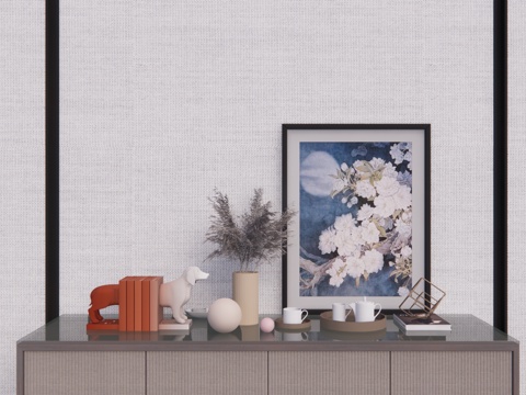 摆设 饰品 挂件 陈设 摆件 室内小品 工装 小品 摆件 景su模型