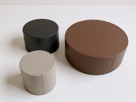 休闲座椅  脚凳su模型