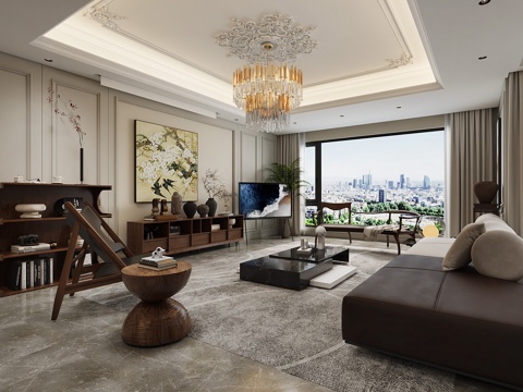  法式复古客厅 法式复古沙发 法式沙发 复古沙发3d模型 