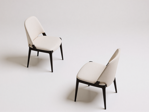 现代书桌椅组合su模型