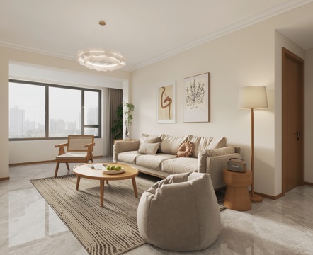  北欧客餐厅3d模型 