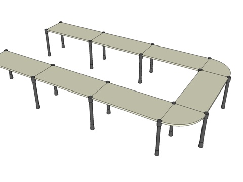 会议桌 培训桌su模型